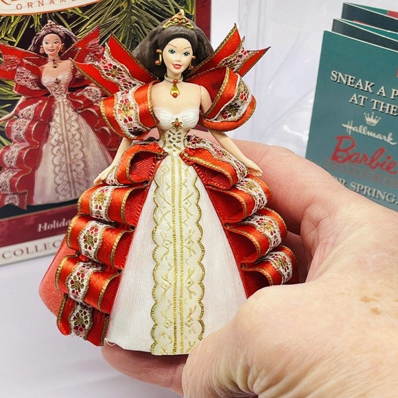 Barbie Hallmark Keepsake 1997 Christmas Ornament Red Holiday #5 Collectors Gift - Picture 16 of 16